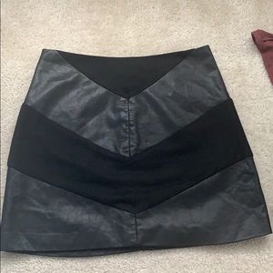 Mini Leather Skirt